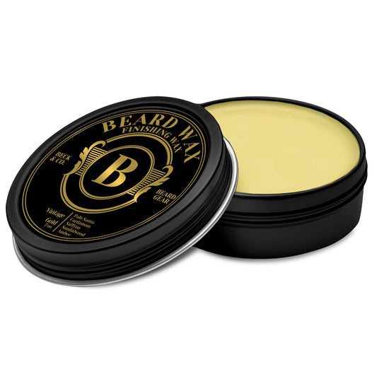 Vintage Gold Beard Wax - palo santo, cardamom, saffron, sandalwood & amber